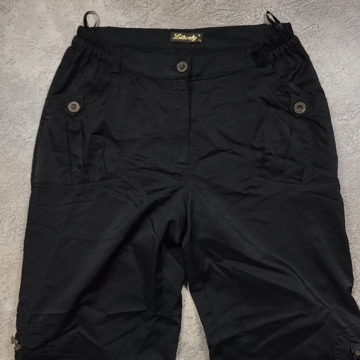 Vintage Vintage 90s Baggy Cargo Pants Distressed Parachute Grunge 29 Size 29" - 6 Thumbnail