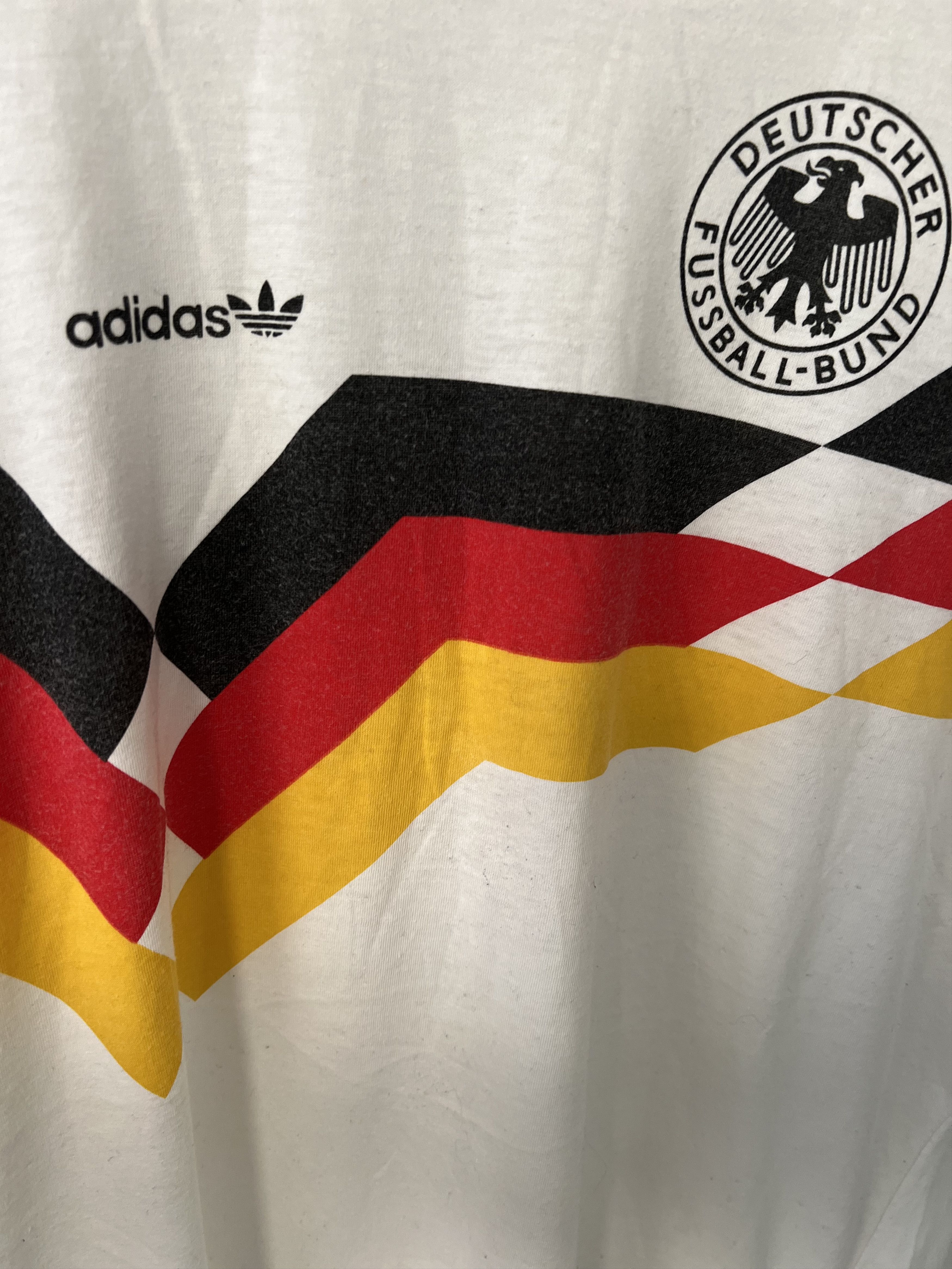 Adidas GERMANY 1988-90 TRAINING HOME SHIRT FOOTBALL SOCCER JERSEY Size US M / EU 48-50 / 2 - 6 Thumbnail