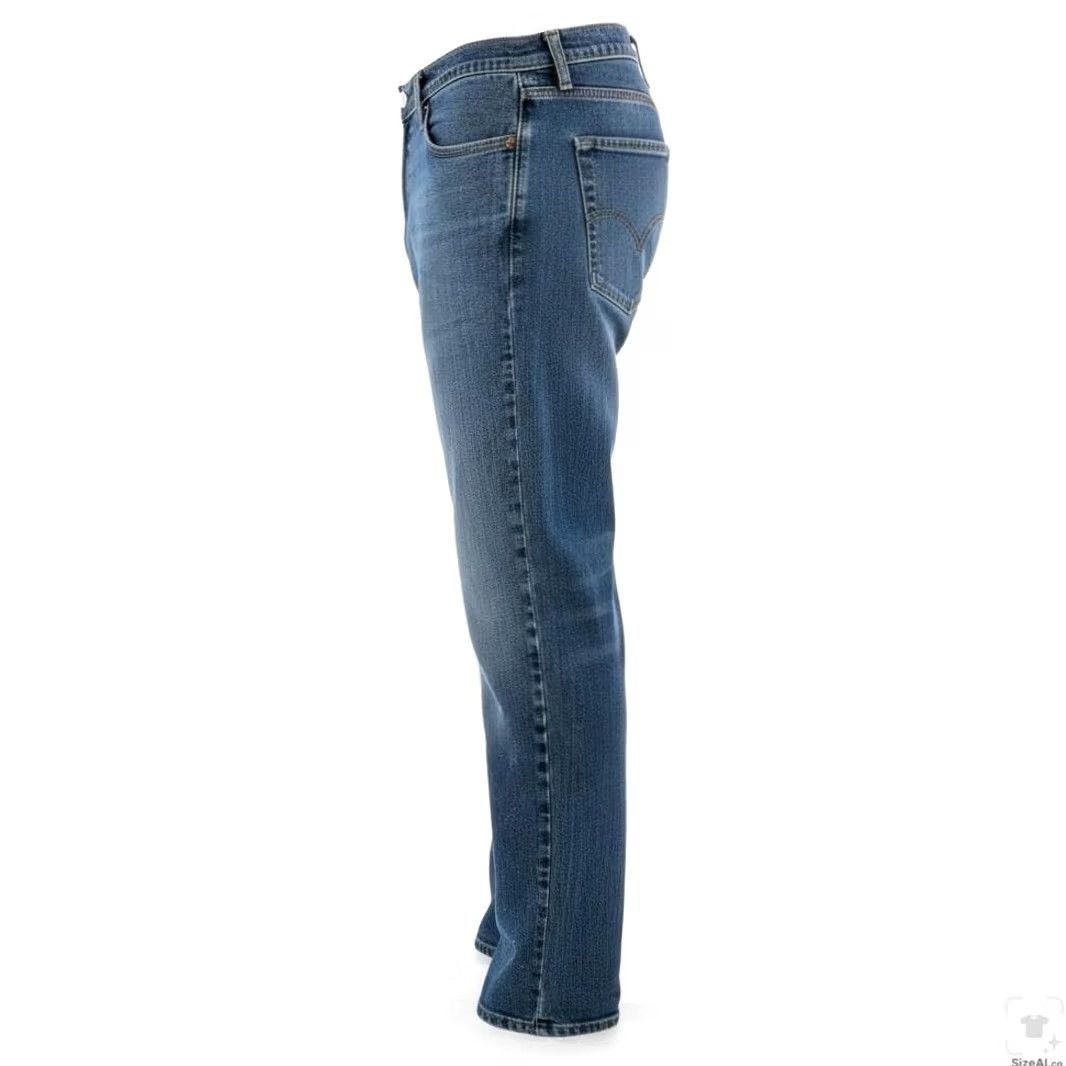 Levi's Levi's 511 Jeans Mens 38x30 Slim Tapered Light Blue Denim Zip Fly, 5-Pocket Logo Patch, Regular Fit, Cotton Elastodiene, Blue Light Wash, 511 Model Size US 38 / EU 54 - 3 Thumbnail
