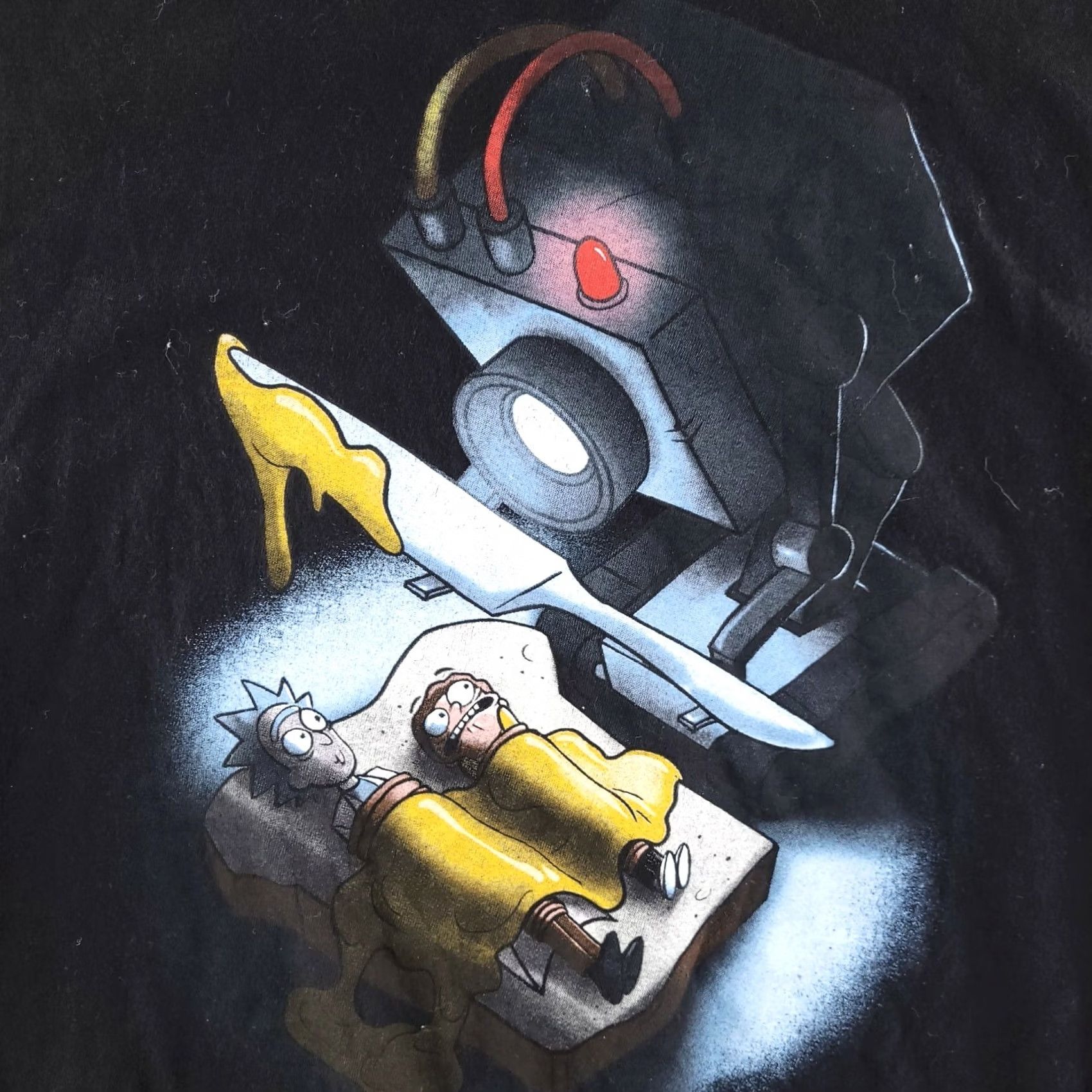 Ripple Junction Ripple Junction Ricky and Morty T Shirt Mens Large Black Short Sleeve Crew Neck Size US L / EU 52-54 / 3 - 2 Thumbnail