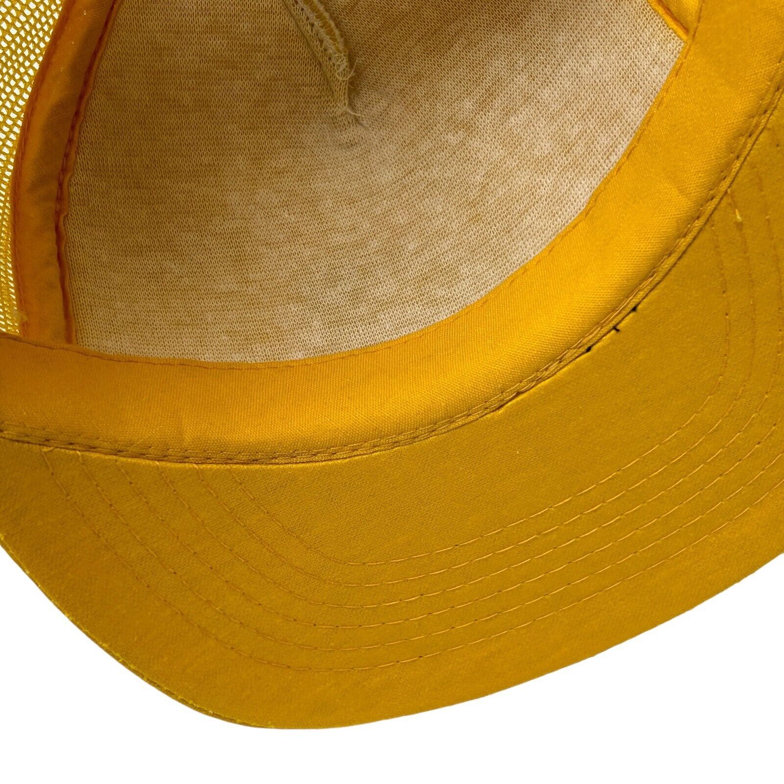 Vintage Vintage 80s Trench Plate Rental Co Trucker Hat Cap Yellow Size ONE SIZE - 5 Thumbnail