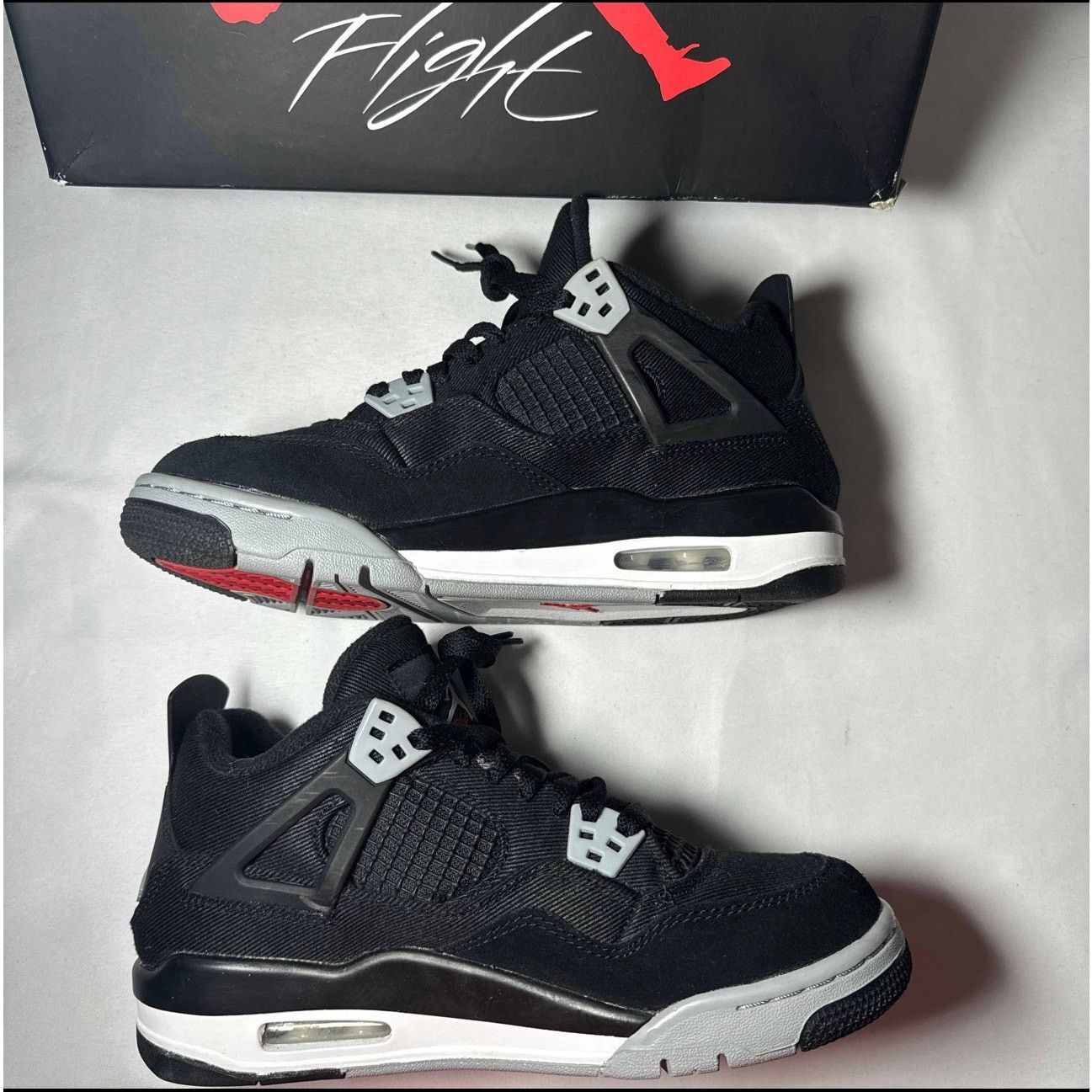 Jordan Brand × Nike Size 6 - Air Jordan 4 Retro SE GS Black Canvas Men's Shoes Size US 6 / EU 39 - 3 Thumbnail