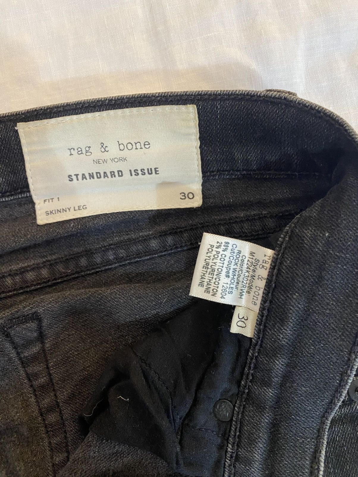 Rag & Bone Fit 1 Skinny Jeans Size US 30 / EU 46 - 4 Thumbnail