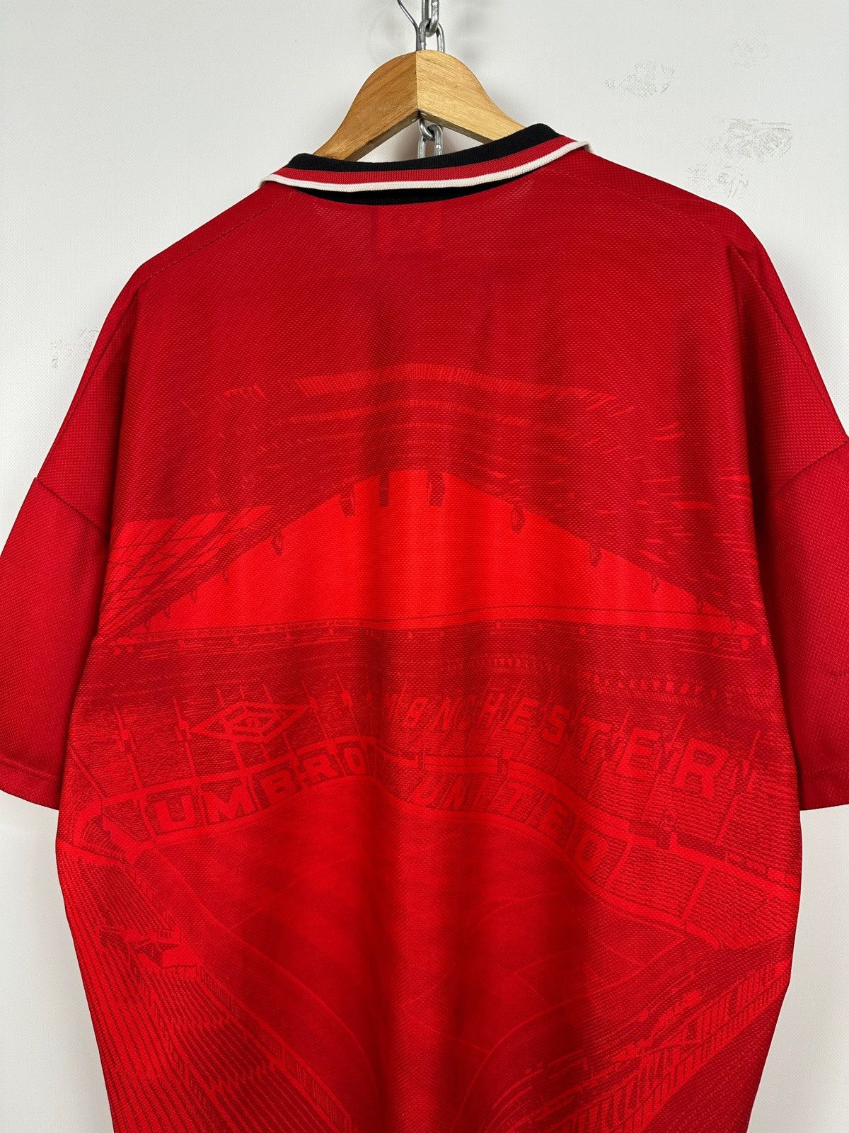 Umbro Vintage 1994-96 Umbro Manchester United Rare Soccer Jersey Size US XXL / EU 58 / 5 - 12 Thumbnail