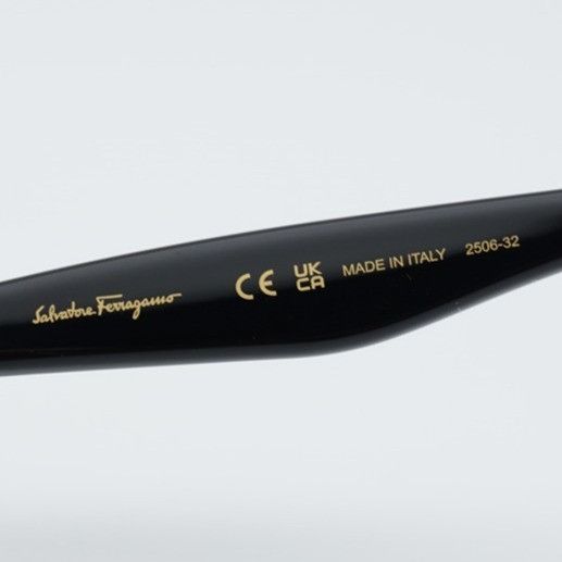 Salvatore Ferragamo Salvatore Ferragamo SF1071S 001 Sunglasses Black Round Frame Size ONE SIZE - 5 Thumbnail
