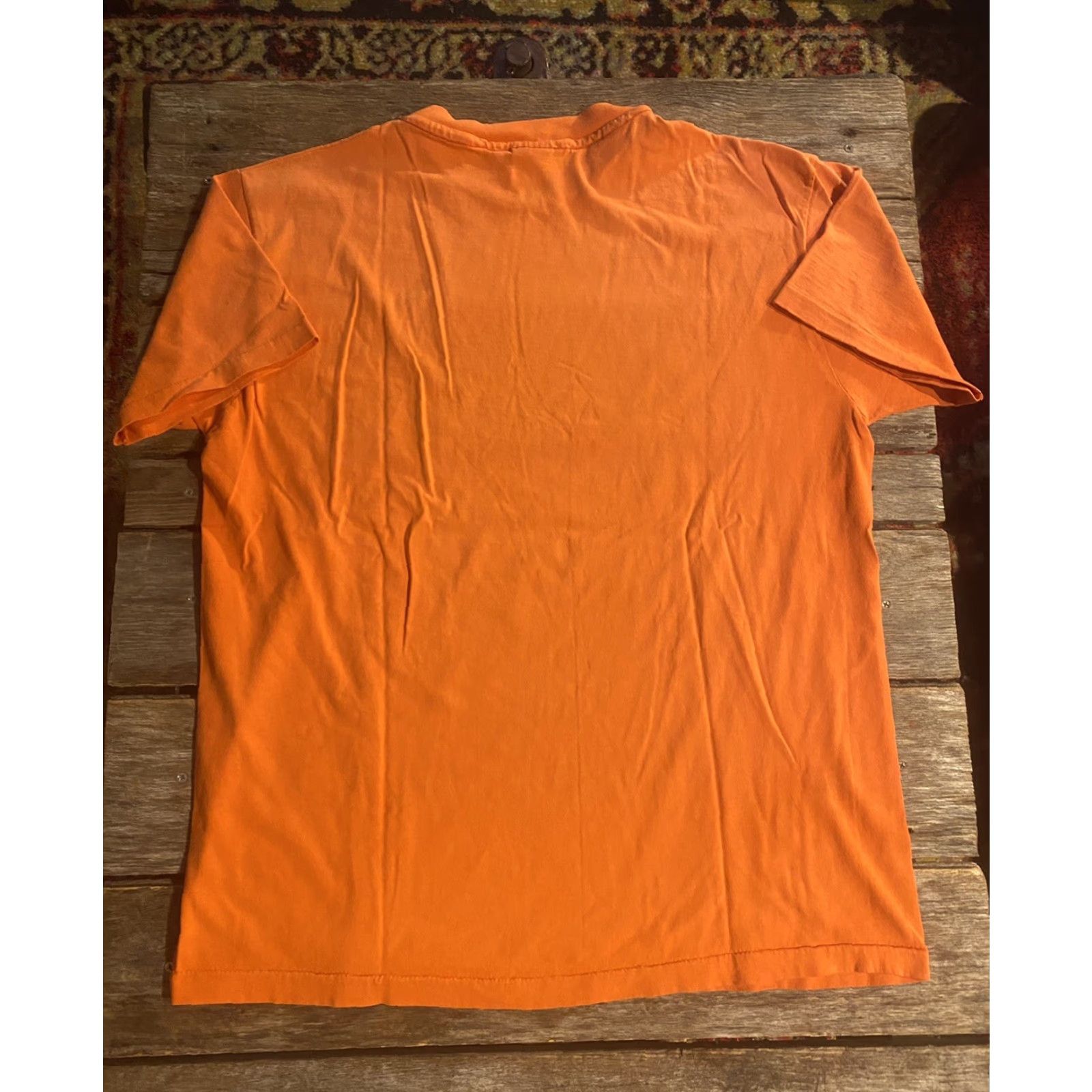 Vintage VINTAGE UBUR Short Sleeve Shirt Music Band Concert Fish Single Stitch XL Orange Cotton Crew Neck Men’s T-Shirt Size US XL / EU 56 / 4 - 2 Thumbnail