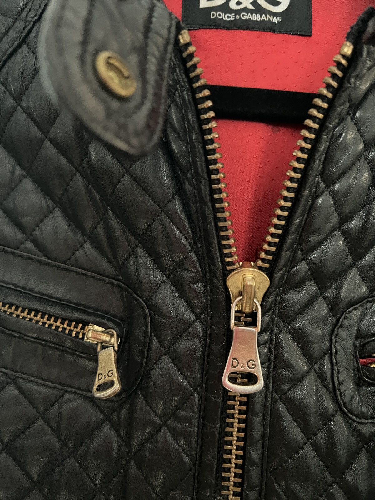 Dolce & Gabbana Black leather jacket, IT40 Size S / US 4 / IT 40 - 2 Thumbnail