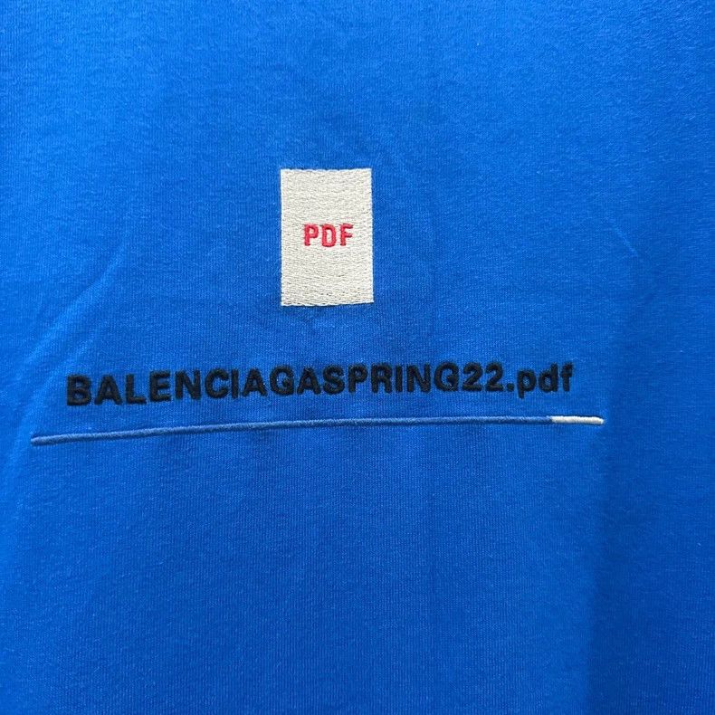 Balenciaga Balenciaga Embroidered Klein Blue Size US L / EU 52-54 / 3 - 4 Thumbnail