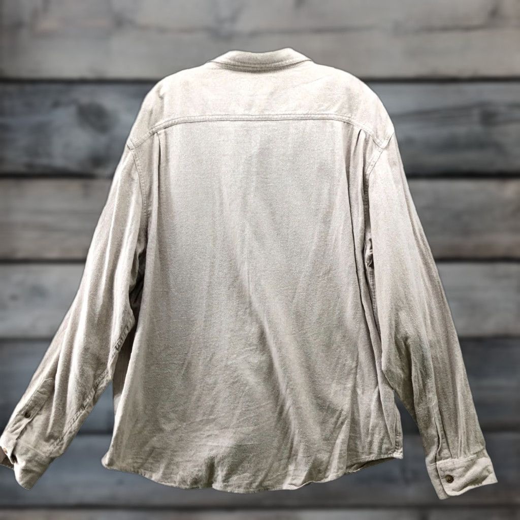 Old Navy Old Navy Flannel Shirt Mens 2XL Beige Cotton Long Sleeve Button-Up Shirt Mens XL? Size US XXL / EU 58 / 5 - 1 Thumbnail