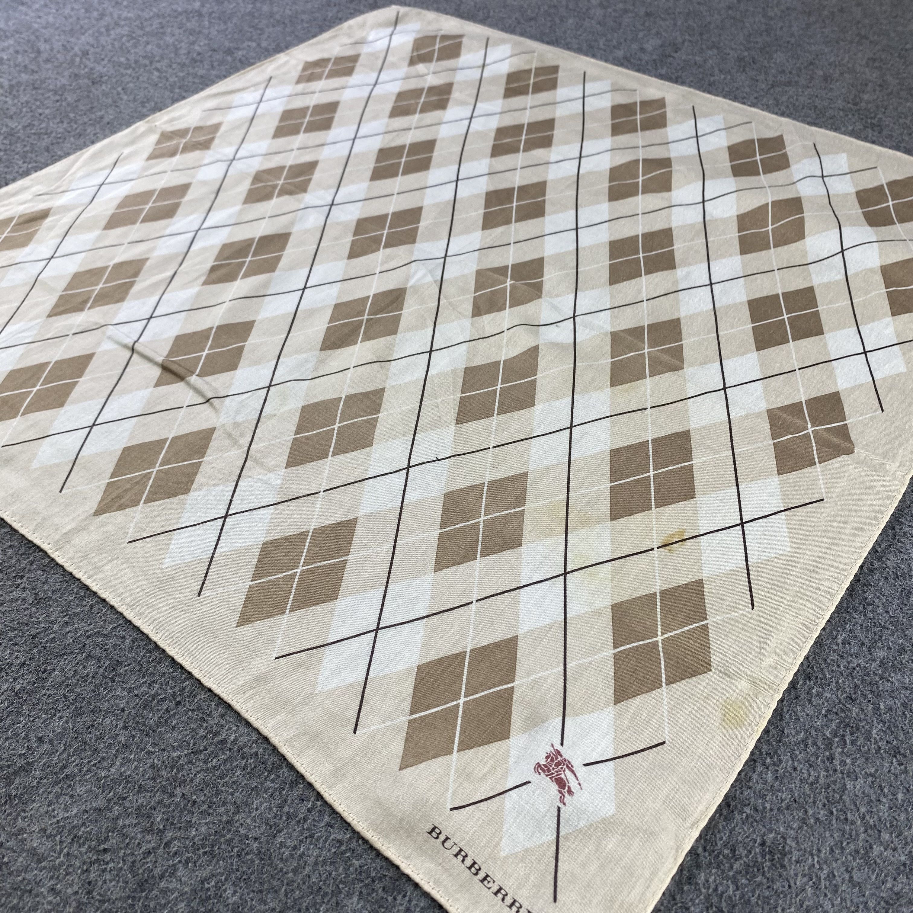 Burberry × Vintage Burberry Handkerchief/Neckerchief/Bandana HC571 Size ONE SIZE - 2 Thumbnail