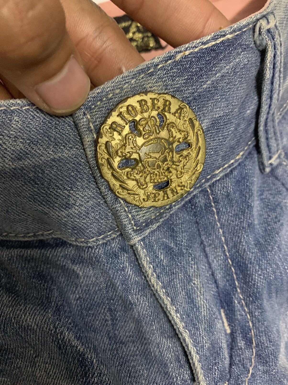 If Six Was Nine × Le Grande Bleu (L.G.B.) × Tornado Mart Japan Riobera Jeans Flare Denim Fancy Size 30" / US 8 / IT 44 - 7 Thumbnail