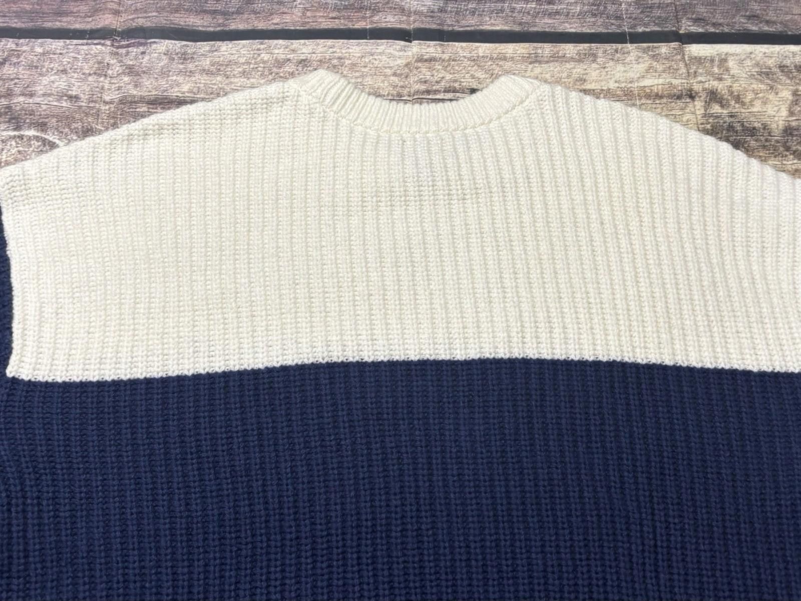 Lands' End Lands End Sweater Women 2XL Chunky Knit Colorblock Snowflake Size XXL / US 16-18 / IT 52-54 - 8 Thumbnail