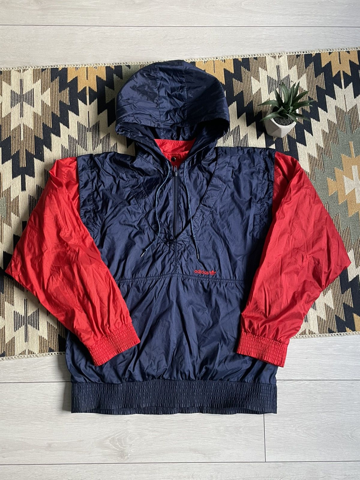 Vintage Vintage 90’s Adidas Nylon Track Retro Jacket Size US M / EU 48-50 / 2 - 4 Thumbnail