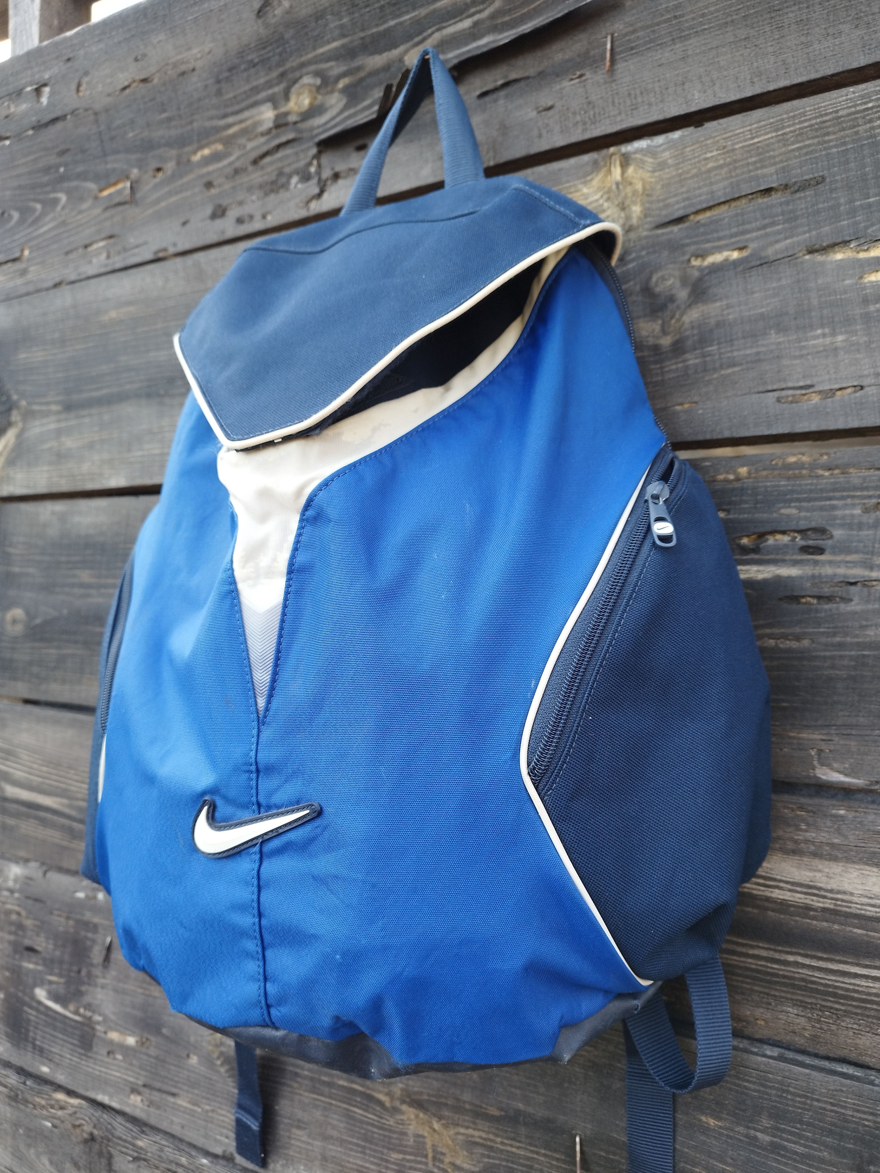 Nike Vintage Nike Y2K Blue Technical Backpack Center Swoosh Retro Size ONE SIZE - 2 Thumbnail