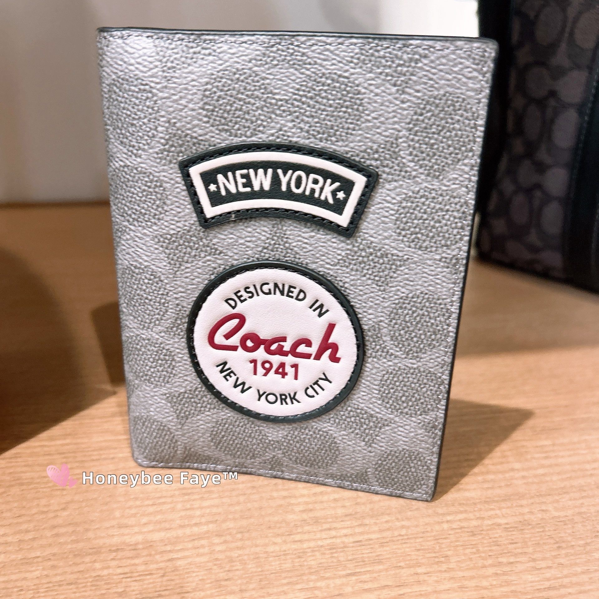 Coach Passport Card Case In Signature Canvas With Patches CCF34 Size ONE SIZE - 1 Thumbnail
