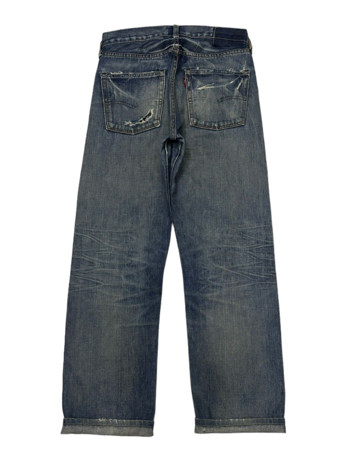 Levi's VINTAGE LEVIS 501 BIG E SELVEDGE REDLINE DISTRESSED DENIM Size US 29 - 2 Thumbnail