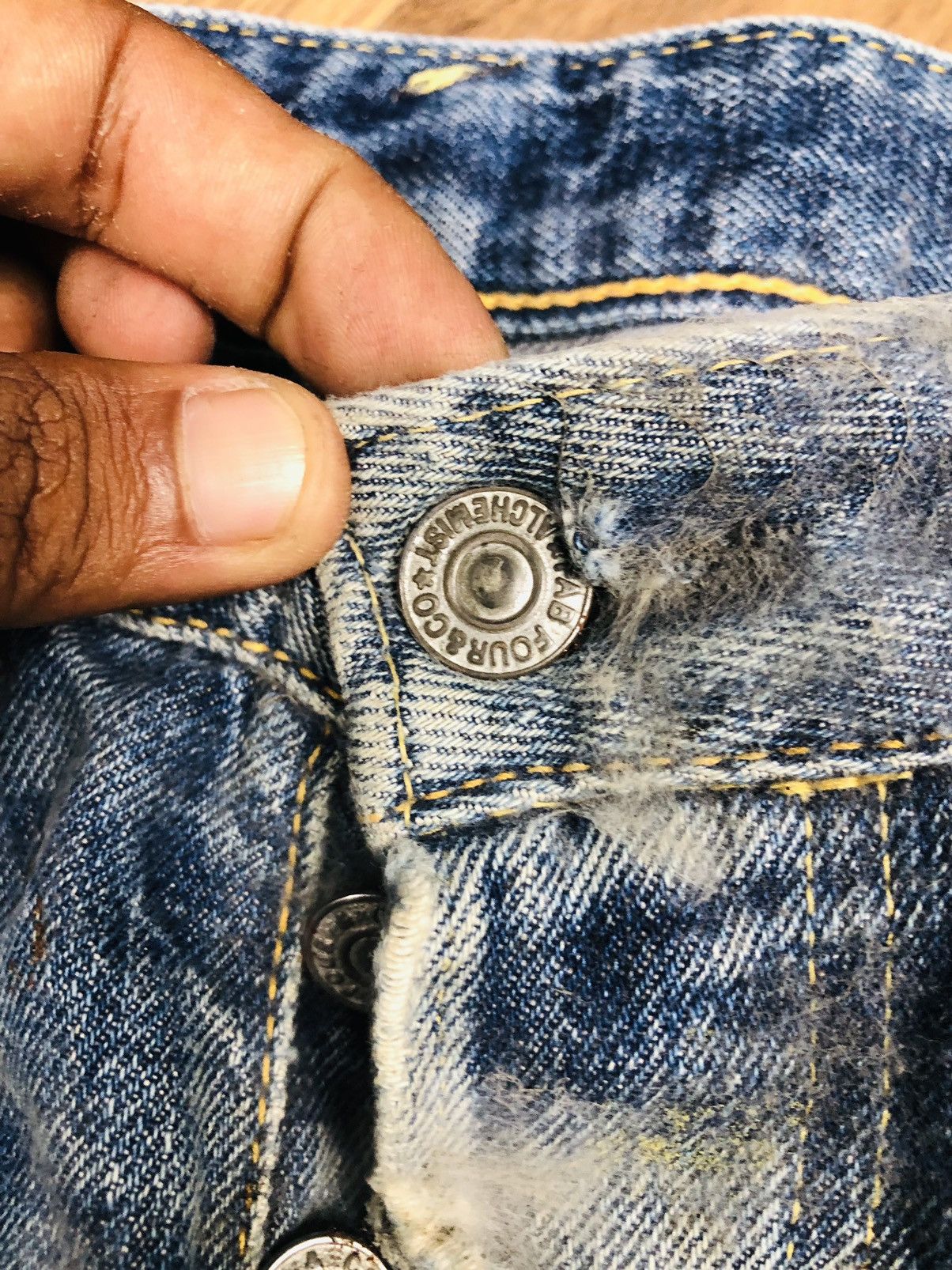 Skull Jeans by an Alchemist Skull Jeans By An Alchemist (36) Size US 29 - 7 Thumbnail