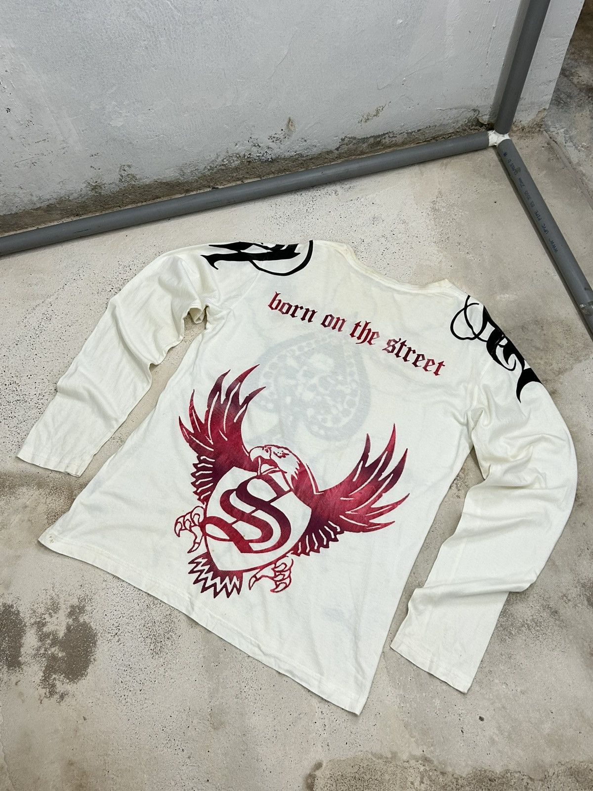 Designer Smet – Distressed Spade Graphic, Gothic Vintage Look Size US L / EU 52-54 / 3 - 11 Thumbnail