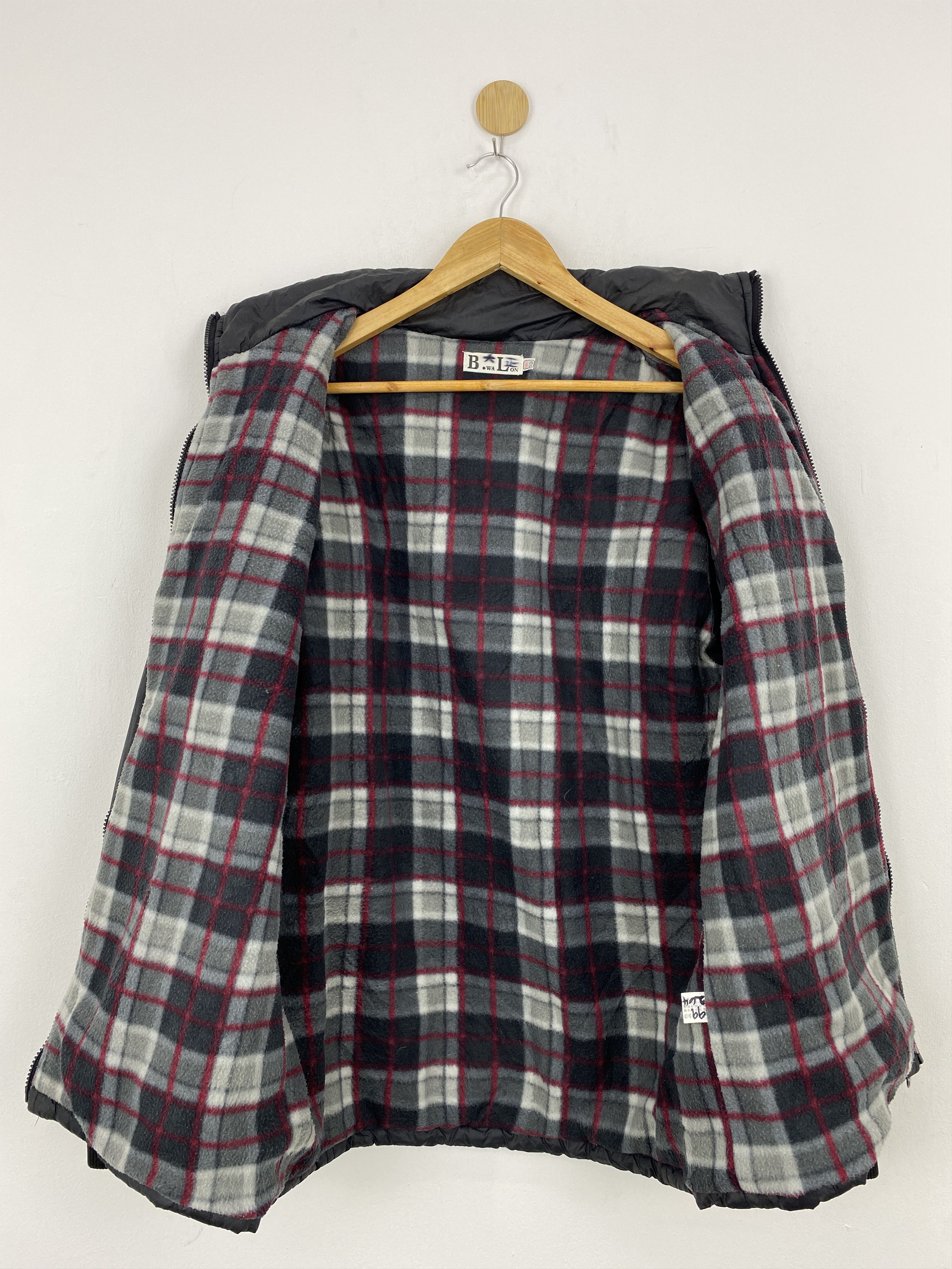 Japanese Brand Vintage Japanese Brand Spell Out Bomber Black Jacket JA0050 Size US S / EU 44-46 / 1 - 9 Thumbnail