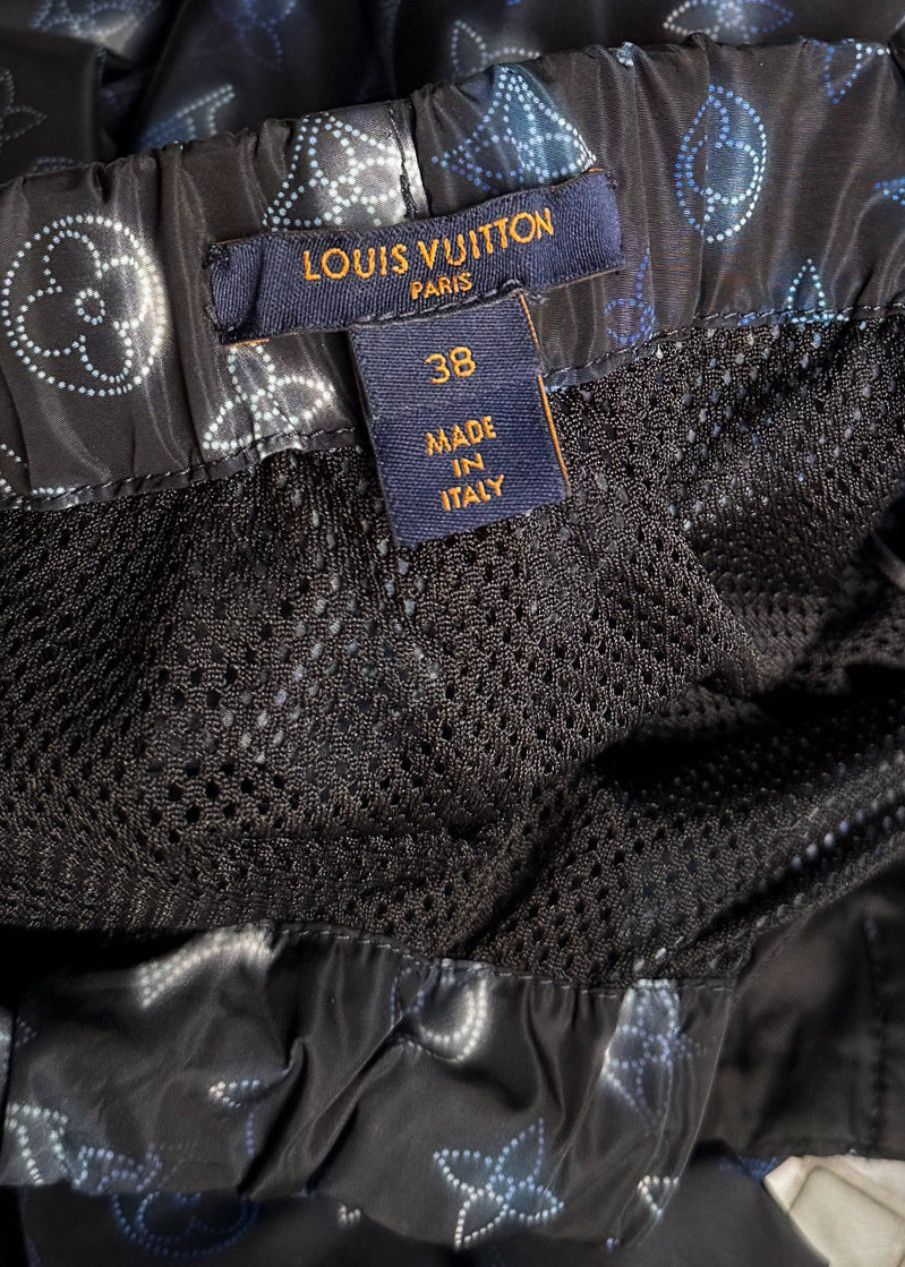 Louis Vuitton Louis Vuitton Blue Mahina Monogram Nylon Jogger Pants Size 27" / US 4 / IT 40 - 10 Thumbnail