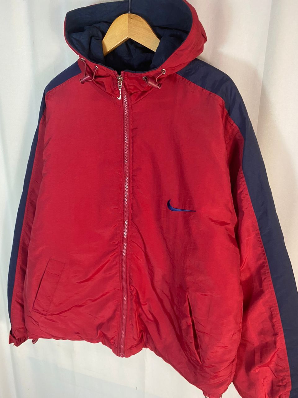 Nike × Vintage Unisex 🔥Vintage nike swoosh hoodie zipper jacket Size US L / EU 52-54 / 3 - 2 Thumbnail