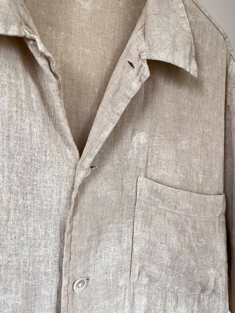 Our Legacy our legacy Box Shirt cotton and linen blend coating to make Size US M / EU 48-50 / 2 - 2 Thumbnail