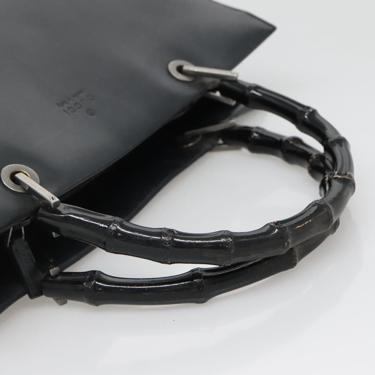 Gucci GUCCI Bamboo Hand Bag Leather Black 002 1010 002 1010 Size ONE SIZE - 7 Thumbnail