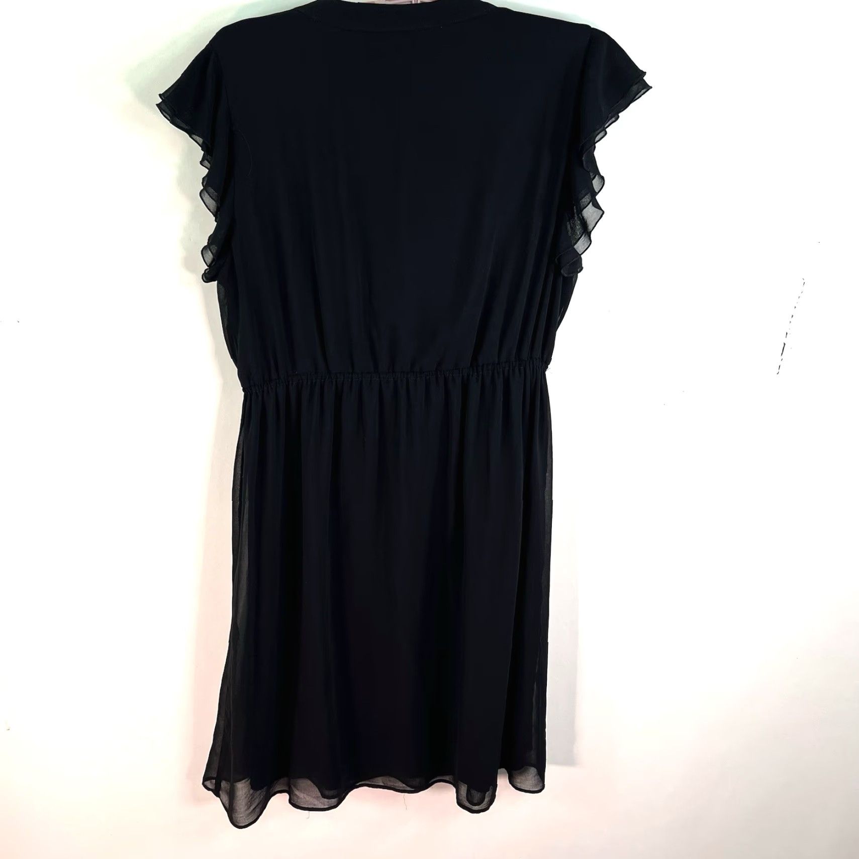 Zara Zara Basics Ruffled Dress Womens Size XL Black Size XL / US 12-14 / IT 48-50 - 7 Thumbnail