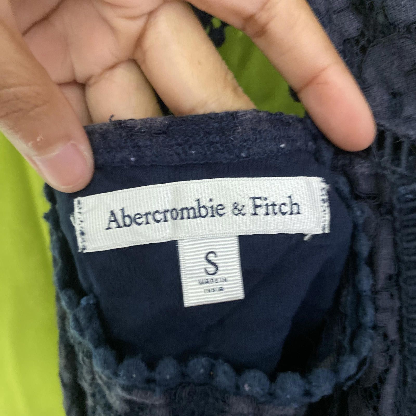 Abercrombie & Fitch Abercrombie Blue Mini Dress S Size S / US 4 / IT 40 - 3 Thumbnail