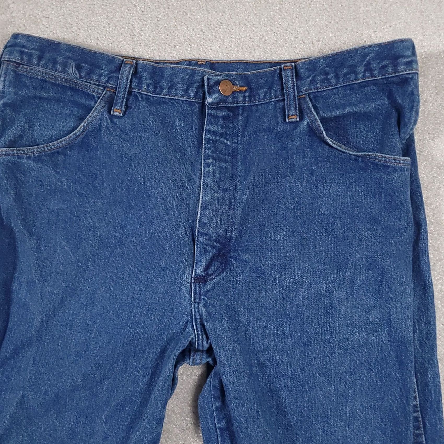 Wrangler VINTAGE Wrangler Jeans 13MWZ Original Fit Cowboy Cut Workwear 38x31 Mens Size US 38 / EU 54 - 3 Thumbnail