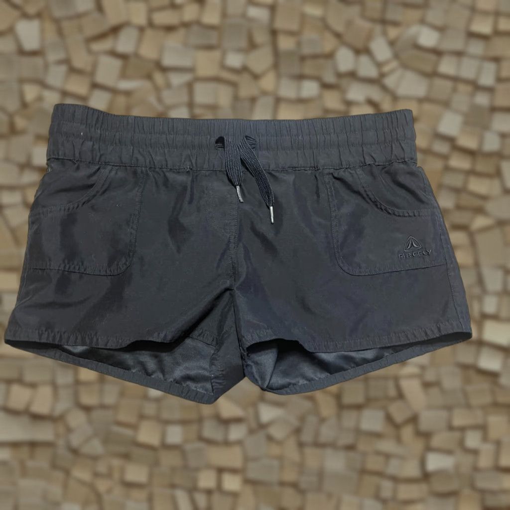 Vintage Firefly Shorts Women's Size Small Black Waist Tie Pockets Modern Casual Size 28" / US 6 / IT 42 - 1 Thumbnail