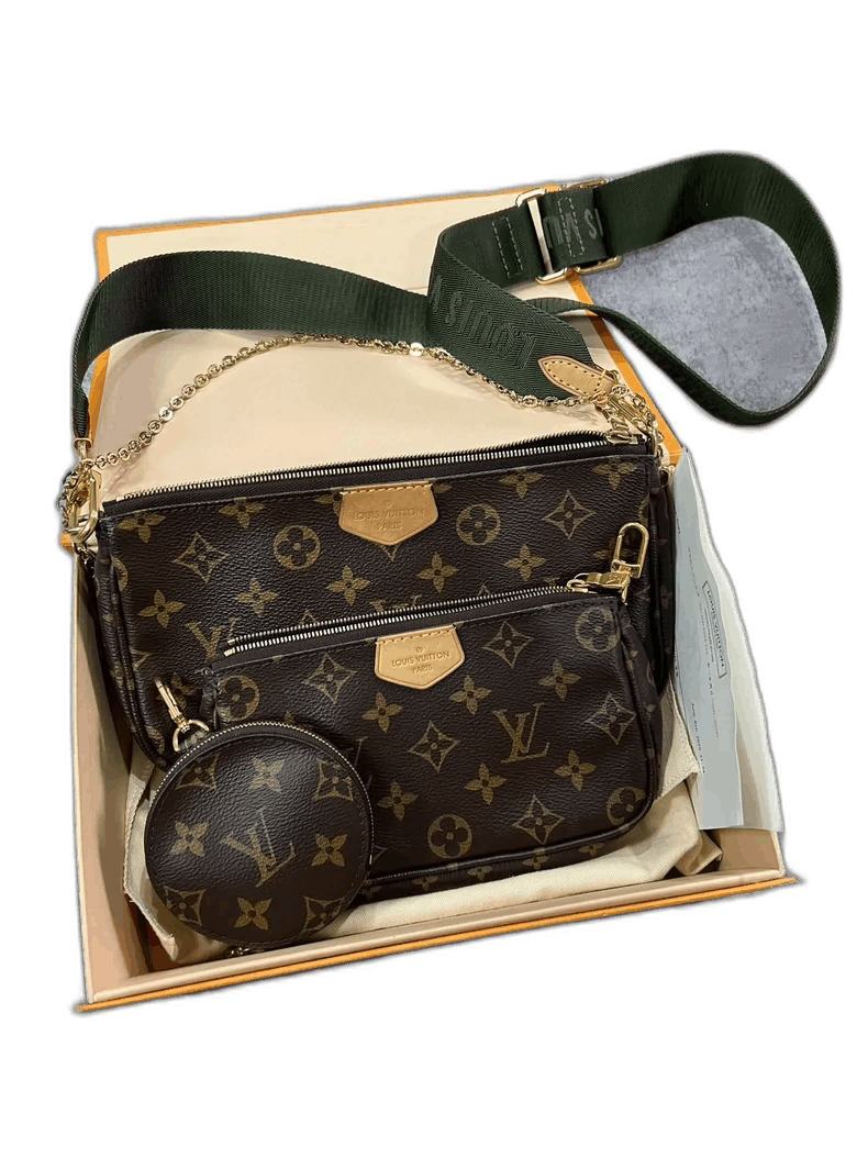 Louis Vuitton Louis Vuitton Green Five-in-One Bag-yf Size ONE SIZE - 1 Thumbnail