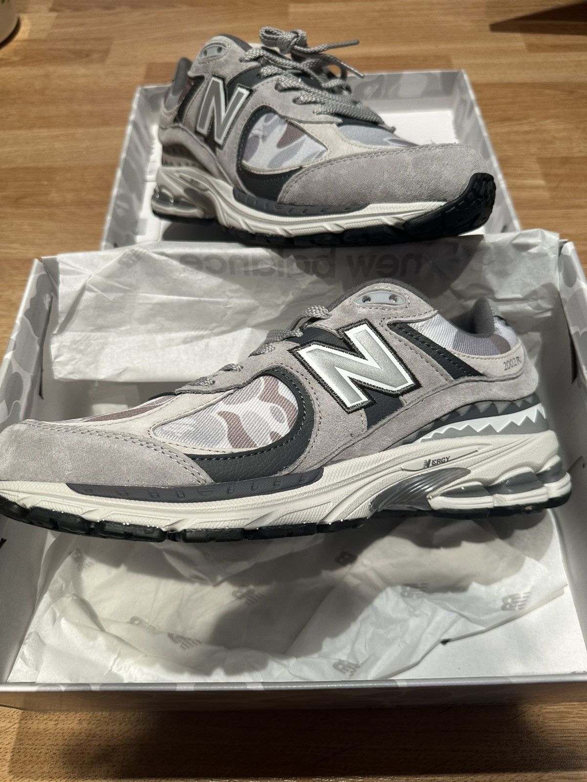 Bape × New Balance BAPE x New Balance 2002R Grey Camo Size Mens UK 9 M2002RBG Size US 9.5 / EU 42-43 - 5 Thumbnail