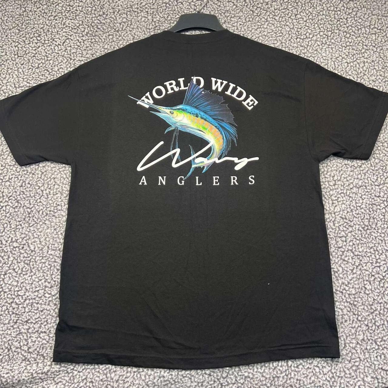 Other × Vintage WorldWide Wavy Anglers Shirt Men Short Sleeve Crew Neck XL Size US XL / EU 56 / 4 - 1 Thumbnail