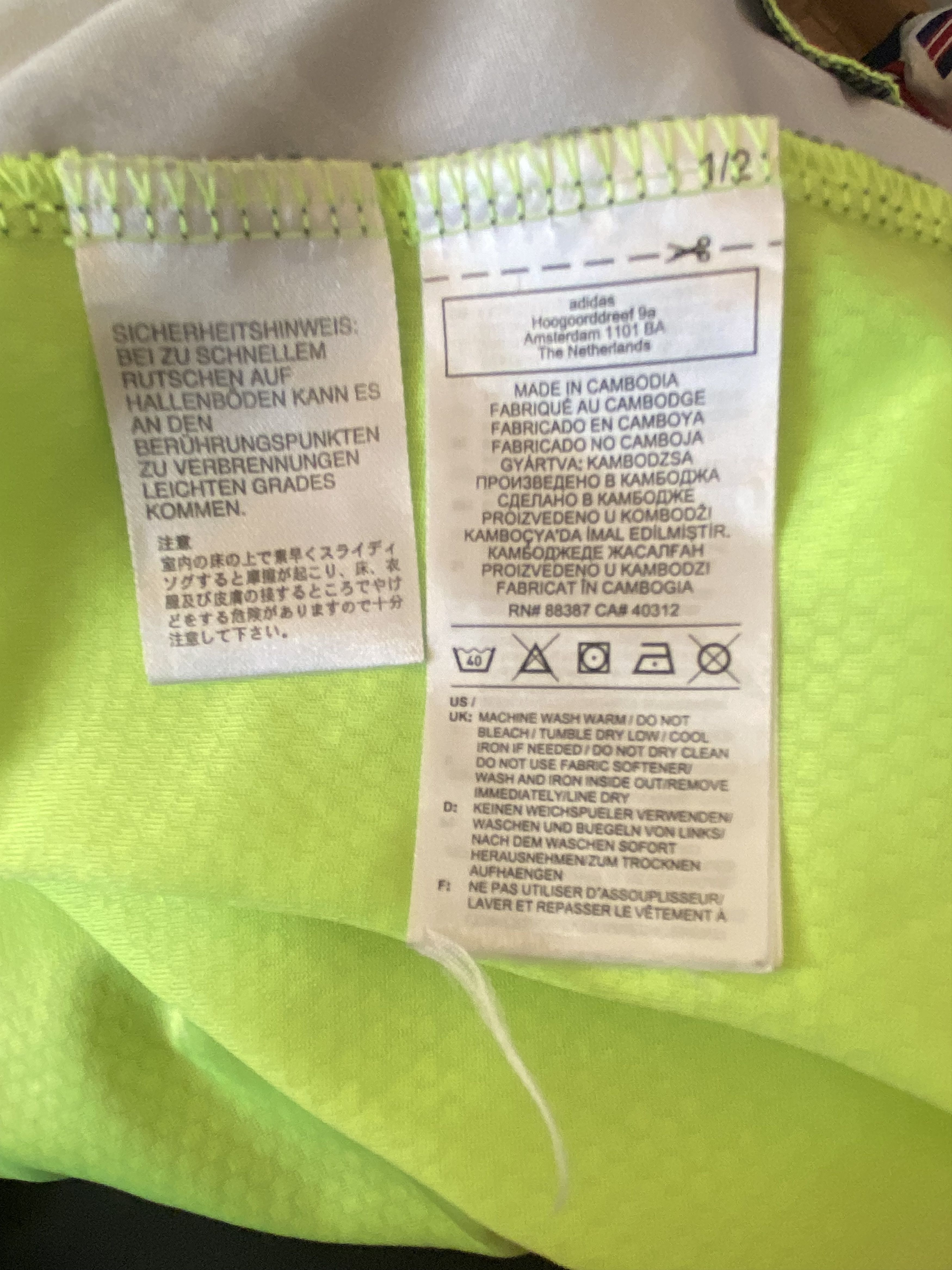 Adidas AJAX AMSTERDAM 2020- 2021 Long Sleeve Adidas - 2XL - UNIQUE Size US XXL / EU 58 / 5 - 3 Thumbnail