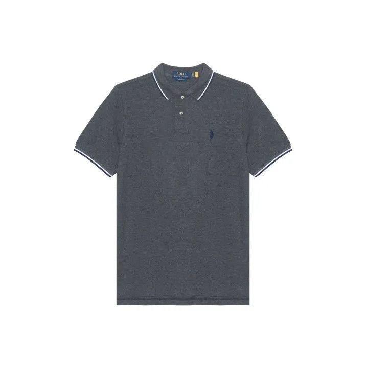 Polo Ralph Lauren Polo Ralph Lauren Striped Trim Logo Embroidered Short Sleeve Polo Size US L / EU 52-54 / 3 - 1 Thumbnail