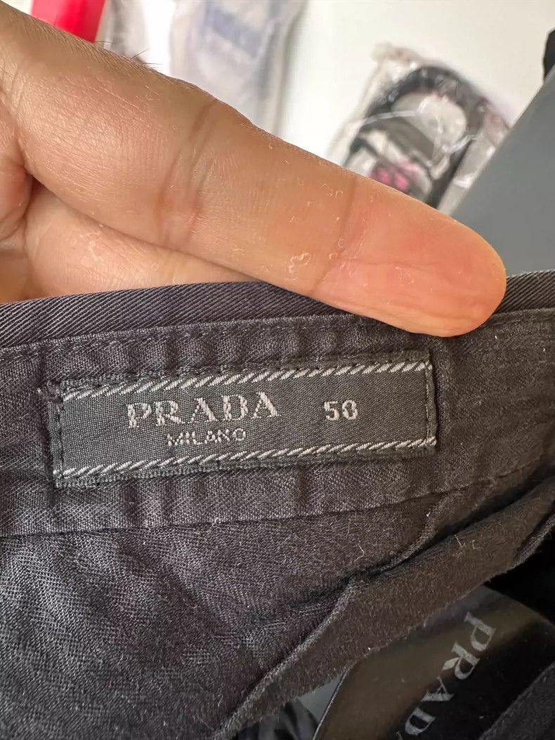 Prada Prada Black Straight Leg Trousers Size 50 -2505 Size US 44 / EU 60 - 4 Thumbnail