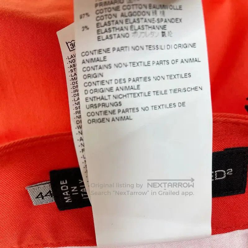 Other DSQUARED2 Orange Casual Pants for Men . Size US 27 - 5 Thumbnail