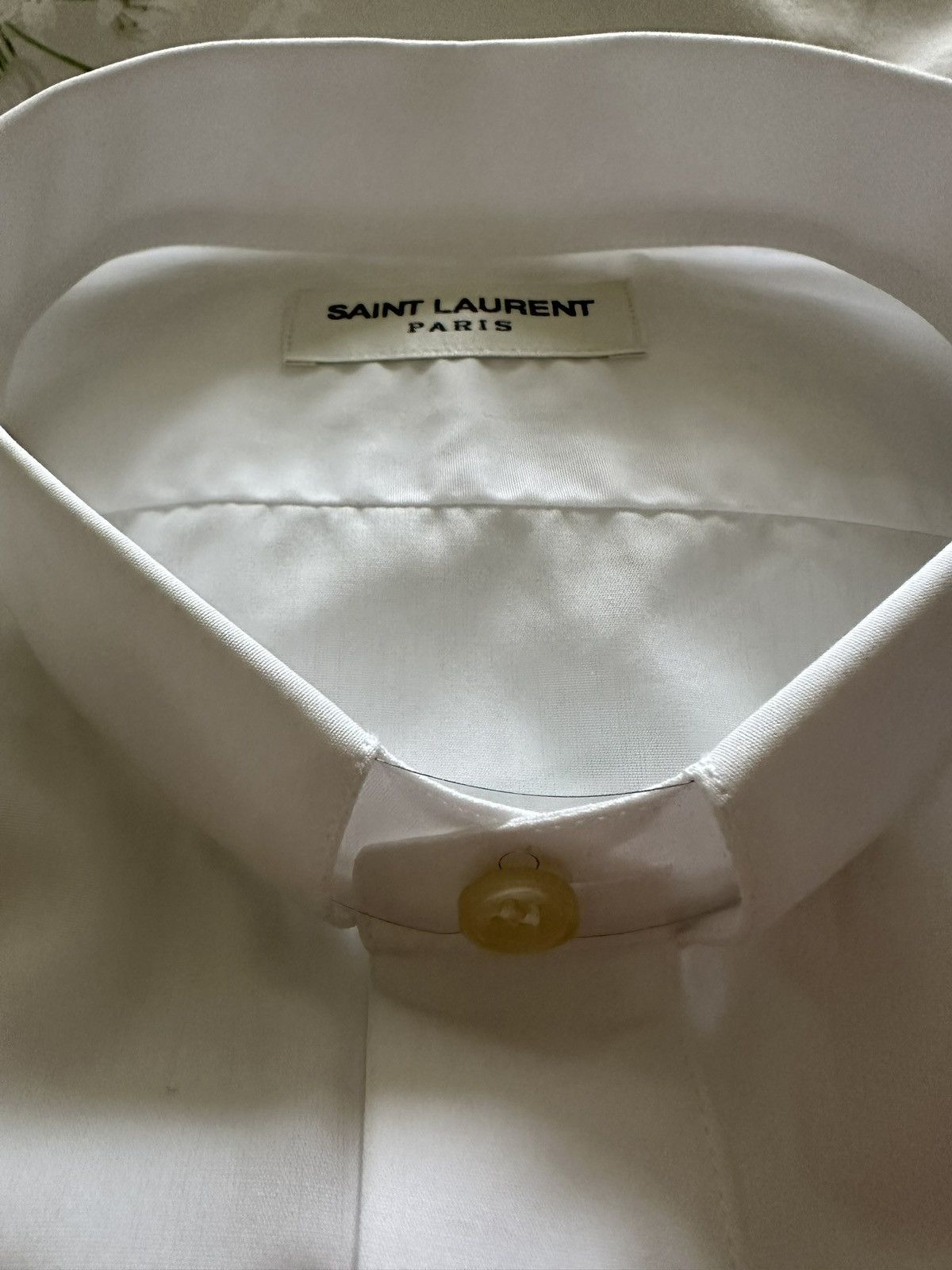 Saint Laurent Paris FW19 Saint Laurent fixed collar white shirt 40 Size 40R - 15 Thumbnail