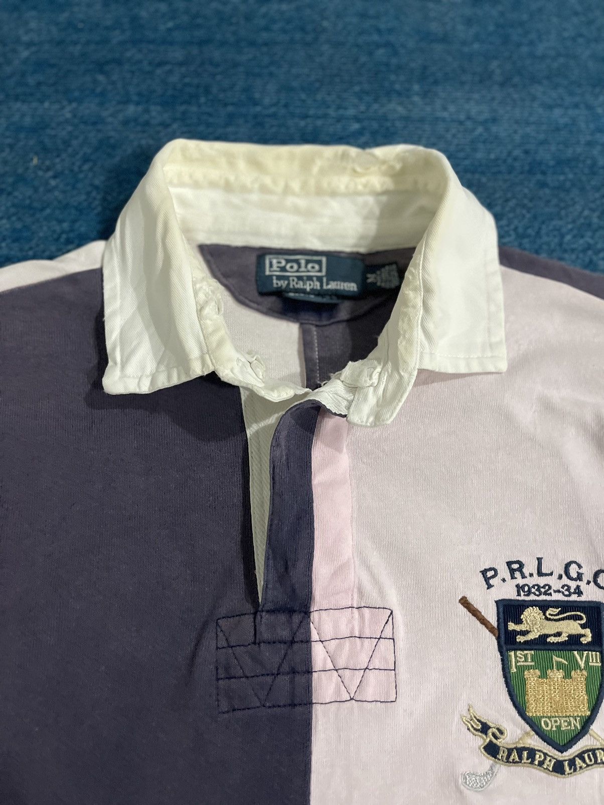 Polo Ralph Lauren Y2k Vintage Faded Polo Ralph Lauren Style Rugby Polo Tee Size US M / EU 48-50 / 2 - 7 Thumbnail