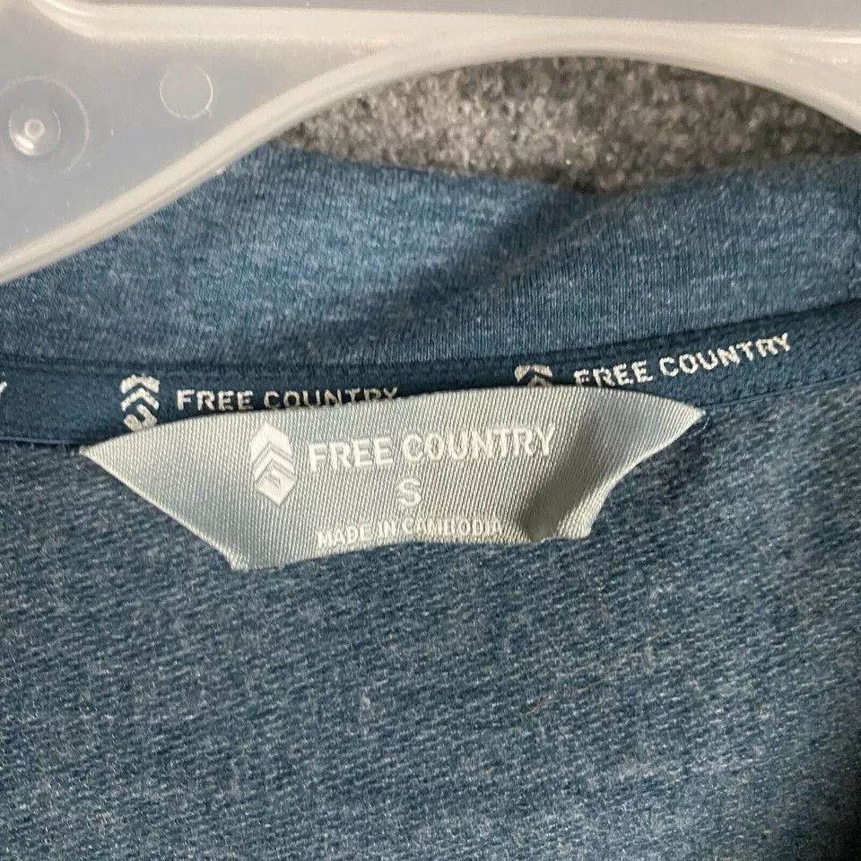 Free Country Free Country Sweater Women's Small Snap Blue Polyester S Size S / US 4 / IT 40 - 3 Thumbnail