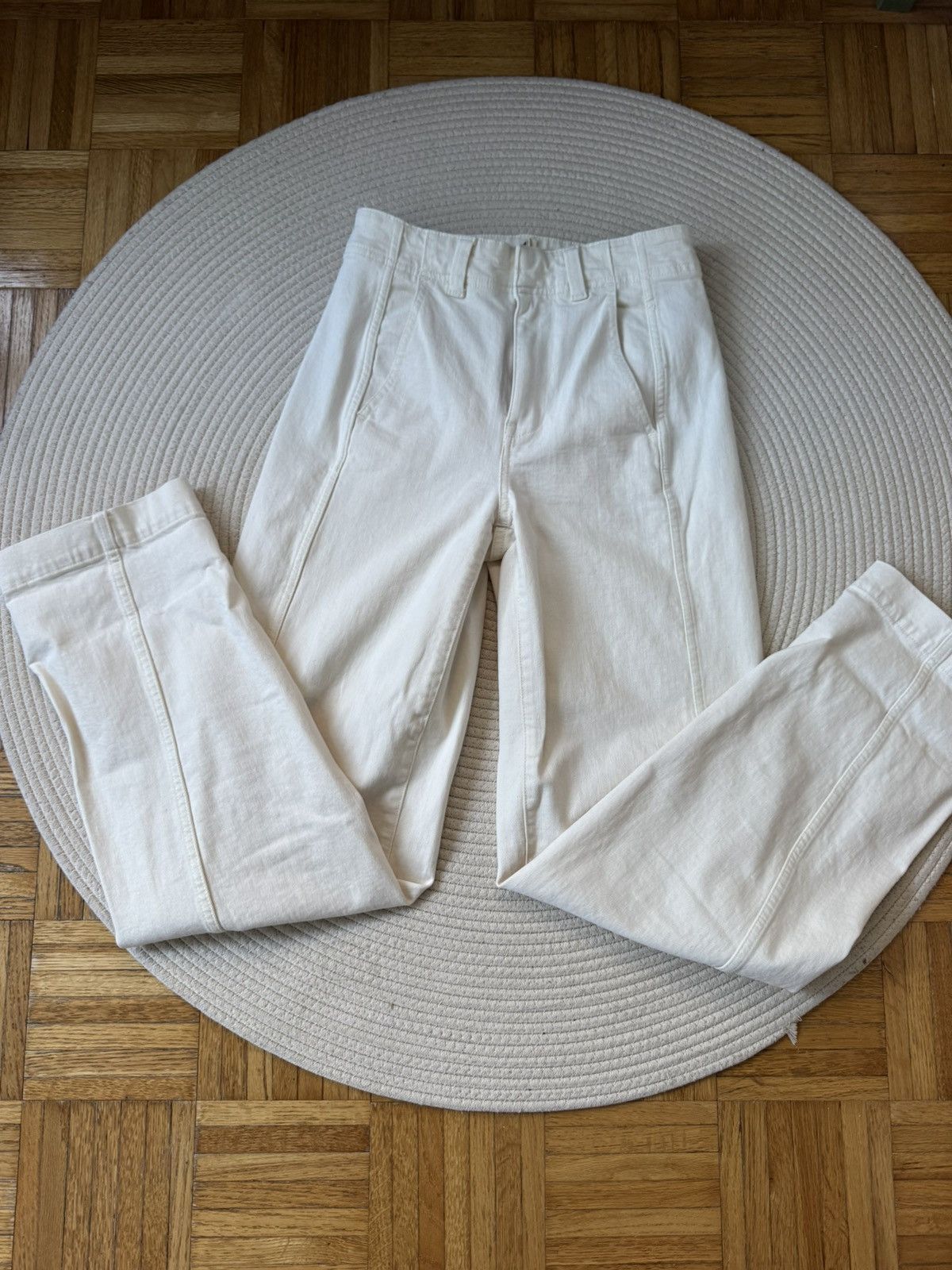 Madewell Madewell tapered denim trousers in vintage ivory Size 27" / US 4 / IT 40 - 7 Thumbnail