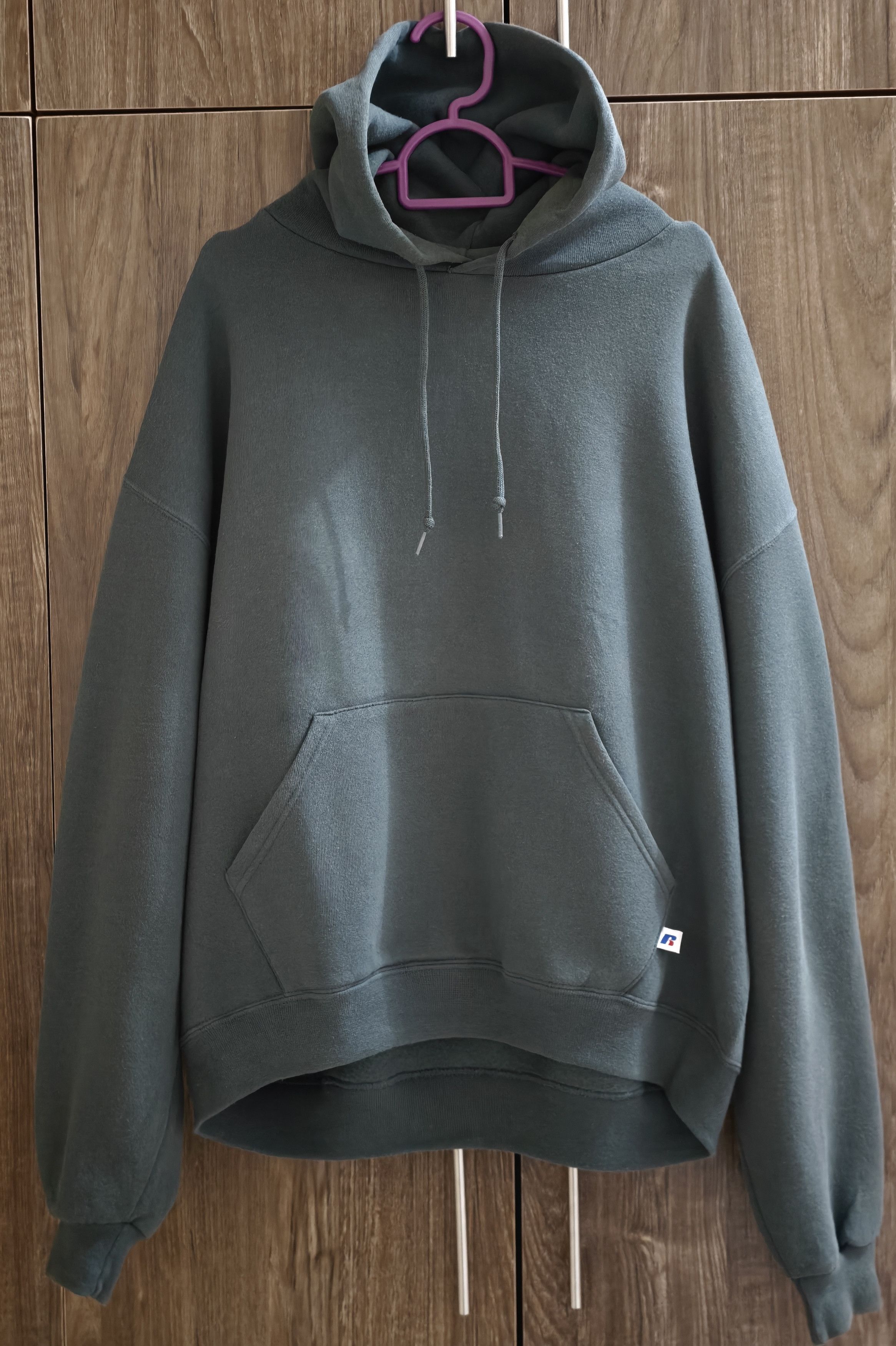 Russell Athletic Vintage Russell Athletic Plain Boxy Hoodie Size US L / EU 52-54 / 3 - 6 Thumbnail