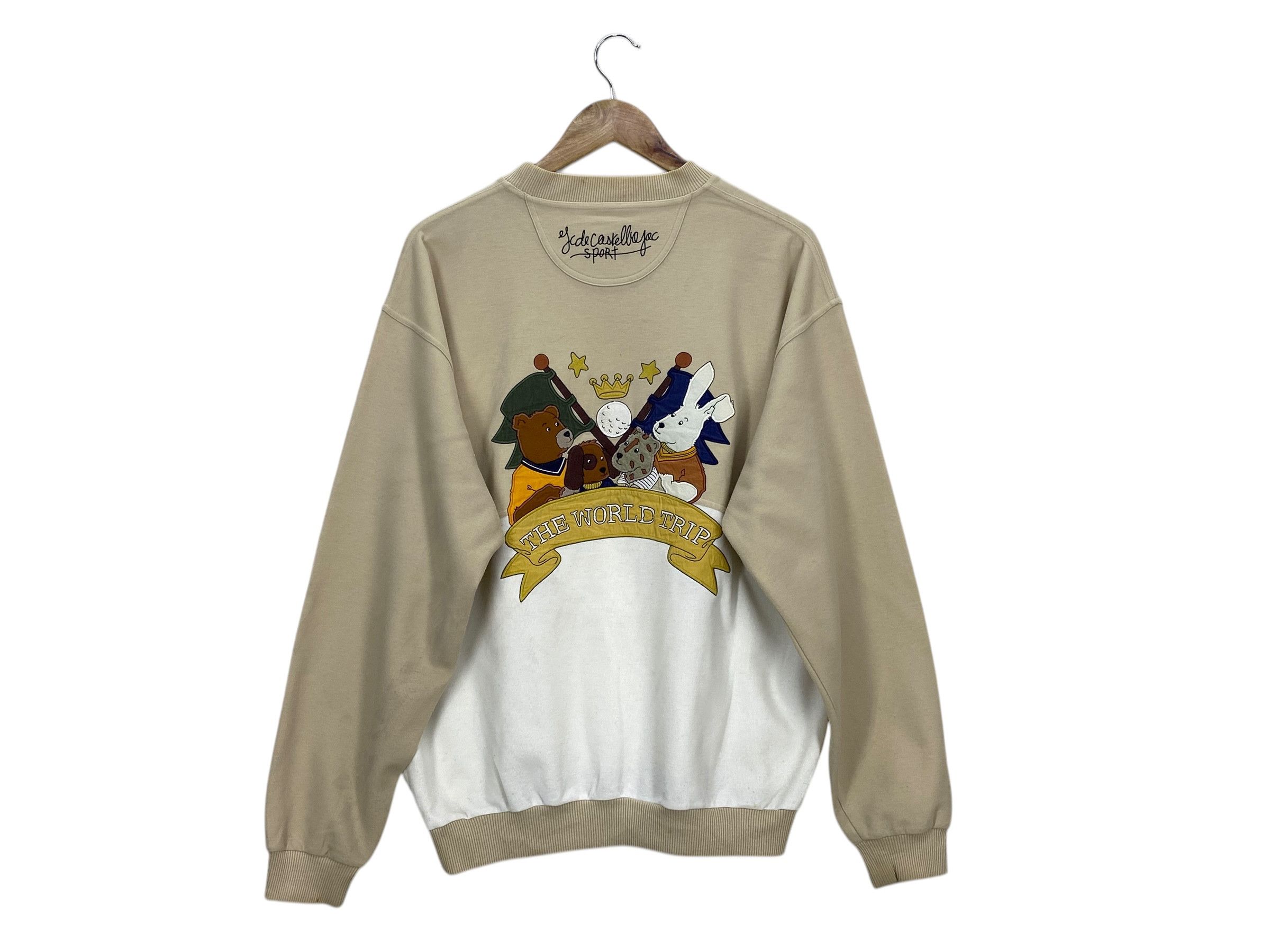 Jean Charles De Castelbajac Castelbajac Sweatshirt Embroided Spellout Pullover Size US S / EU 44-46 / 1 - 1 Thumbnail