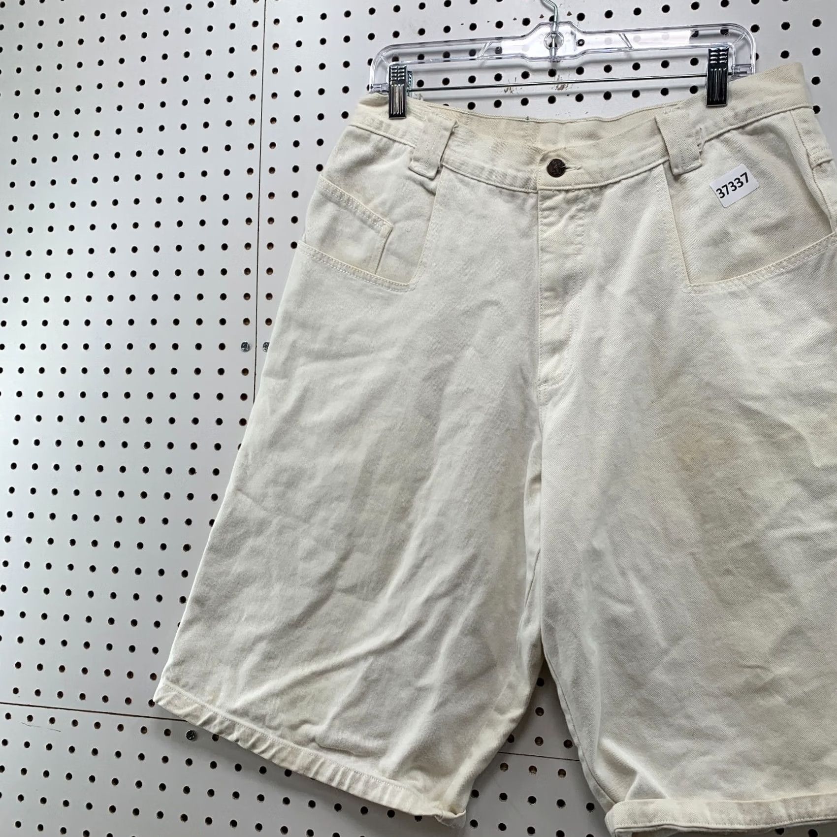 Vintage Vintage Menace Denim Beige Shorts Mens 30X13.5 Embroidered Skateboard USA Jnco Size US 30 / EU 46 - 3 Thumbnail