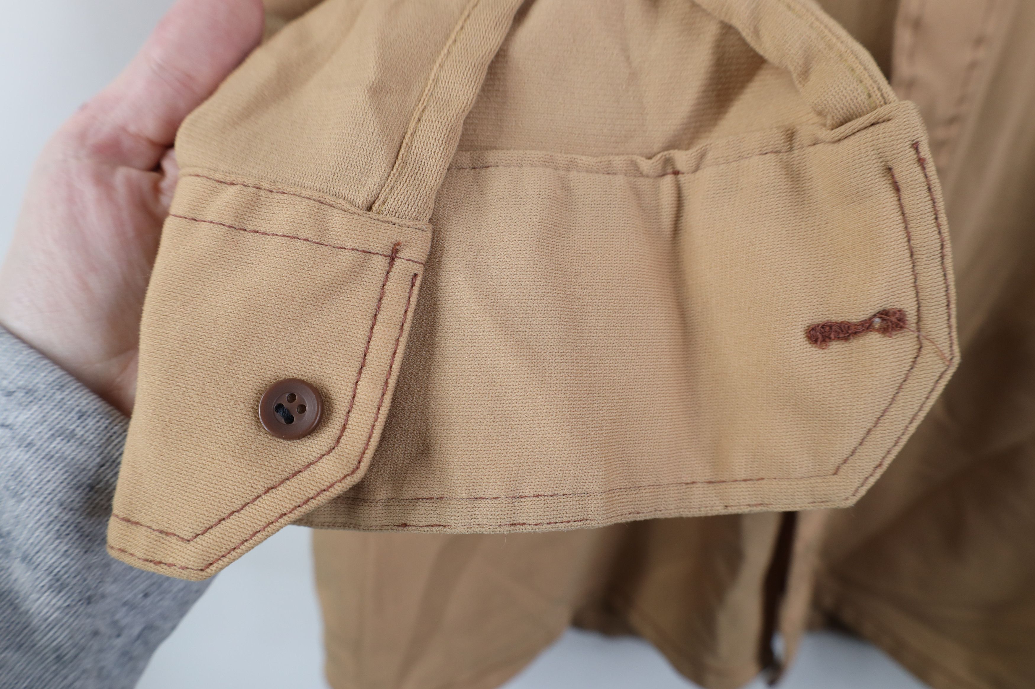 Vintage Vintage 60s 70s Streetwear Dagger Collar Knit Button Shirt Size US S / EU 44-46 / 1 - 9 Thumbnail