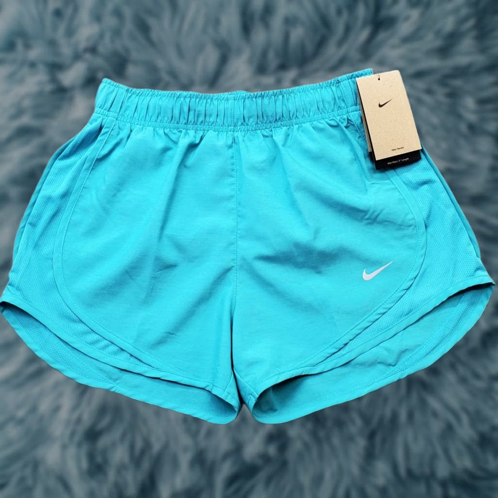 Nike Nike Tempo Shorts Womens S Blue Lined Dri-Fit Mid Rise Elastic Waist Swoosh Logo Size 28" / US 6 / IT 42 - 1 Thumbnail