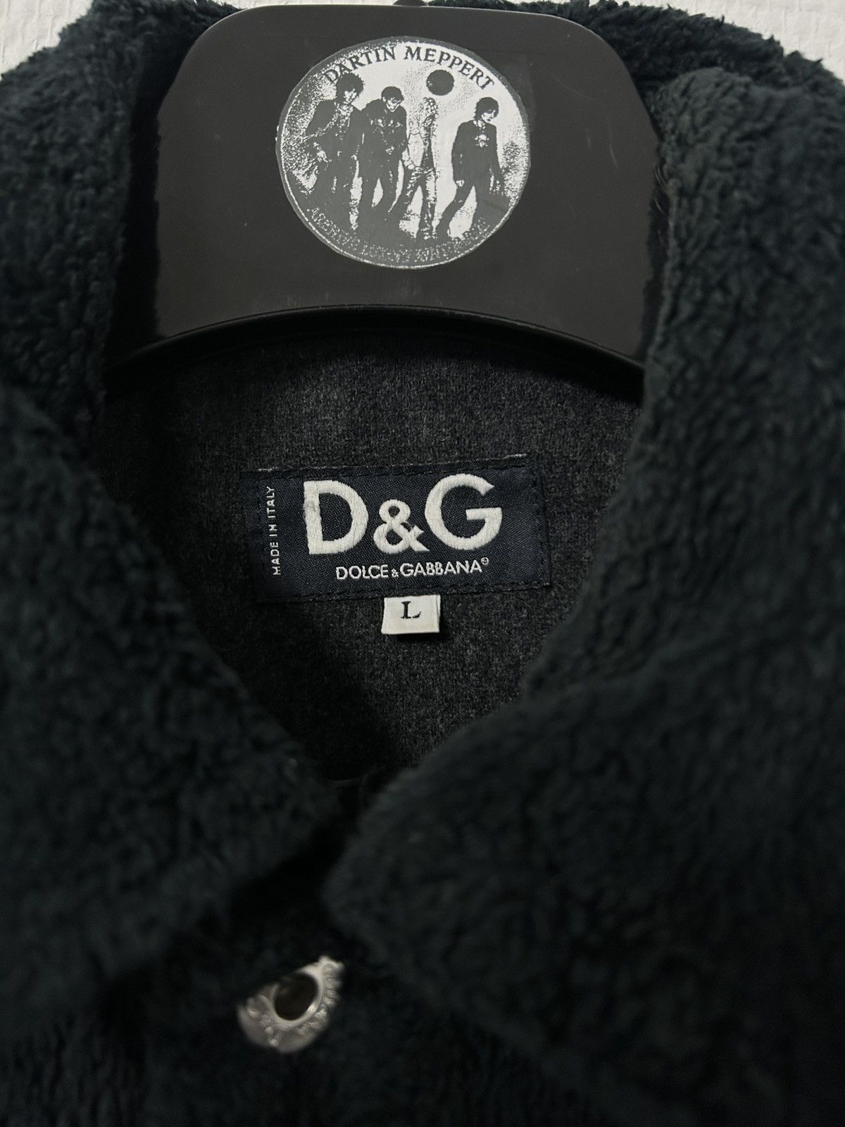 Dolce & Gabbana FW2001 Faux Shearling Trucker Jacket Size US L / EU 52-54 / 3 - 4 Thumbnail