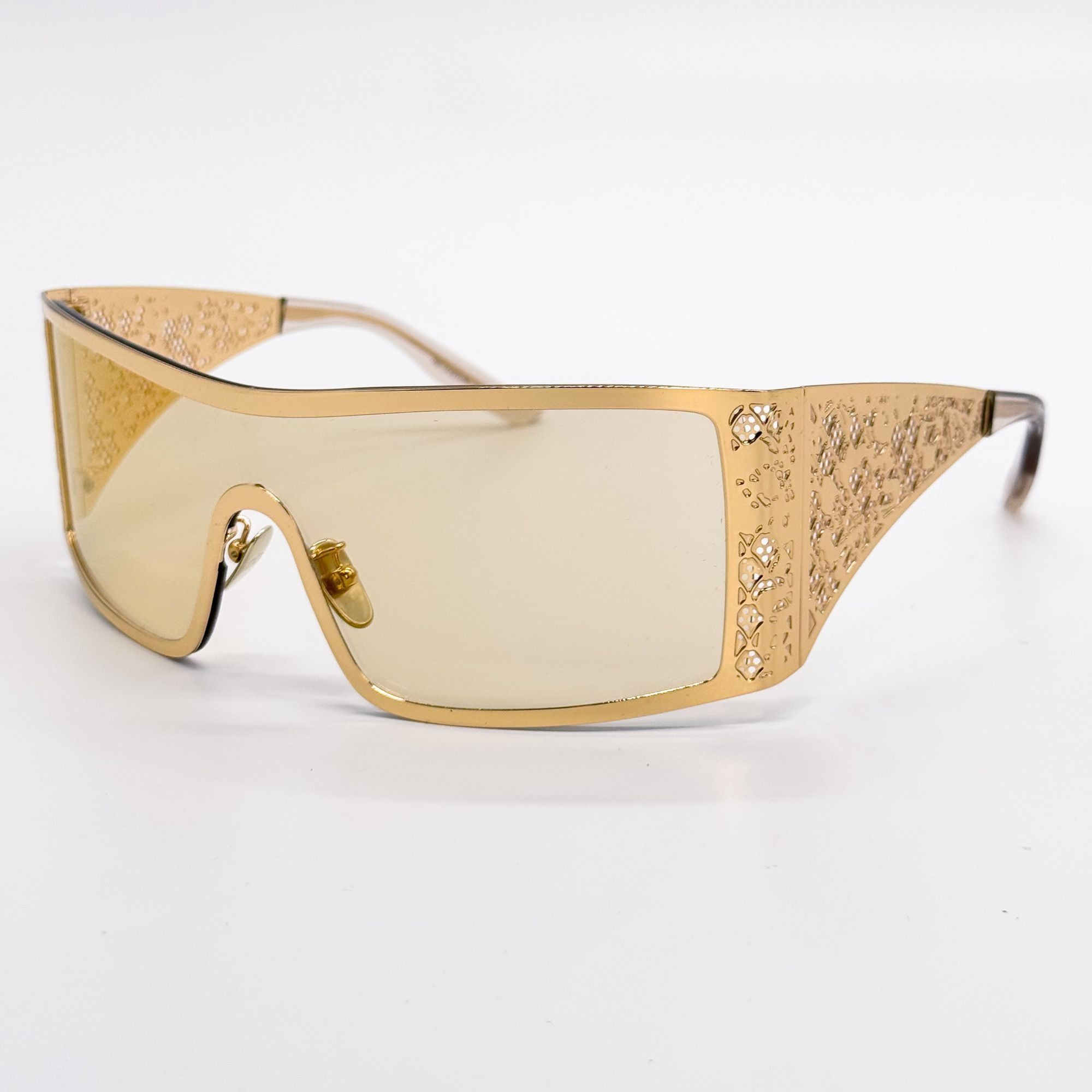 Dolce & Gabbana NEW DG2317 02/71 DOLCE&GABBANA GOLD SHIELD WOMEN SUNGLASSES Size ONE SIZE - 2 Thumbnail