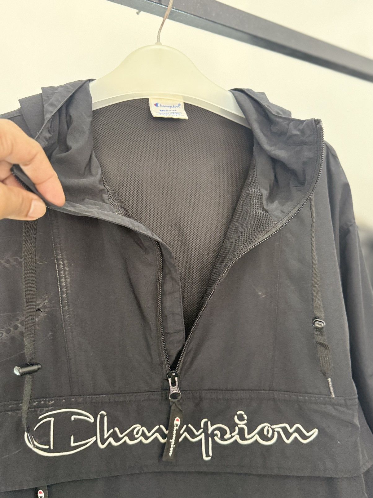 Champion 🔥 Champion American Flag ANORAK Windbreaker Jacket Half Zip Size US M / EU 48-50 / 2 - 11 Thumbnail